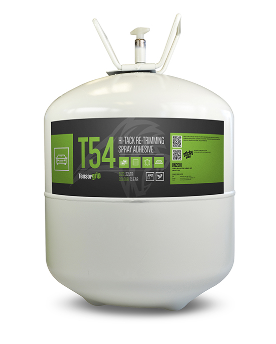 TensorGrip T54 - Hi-Tack Re-Trimming Spray Adhesive